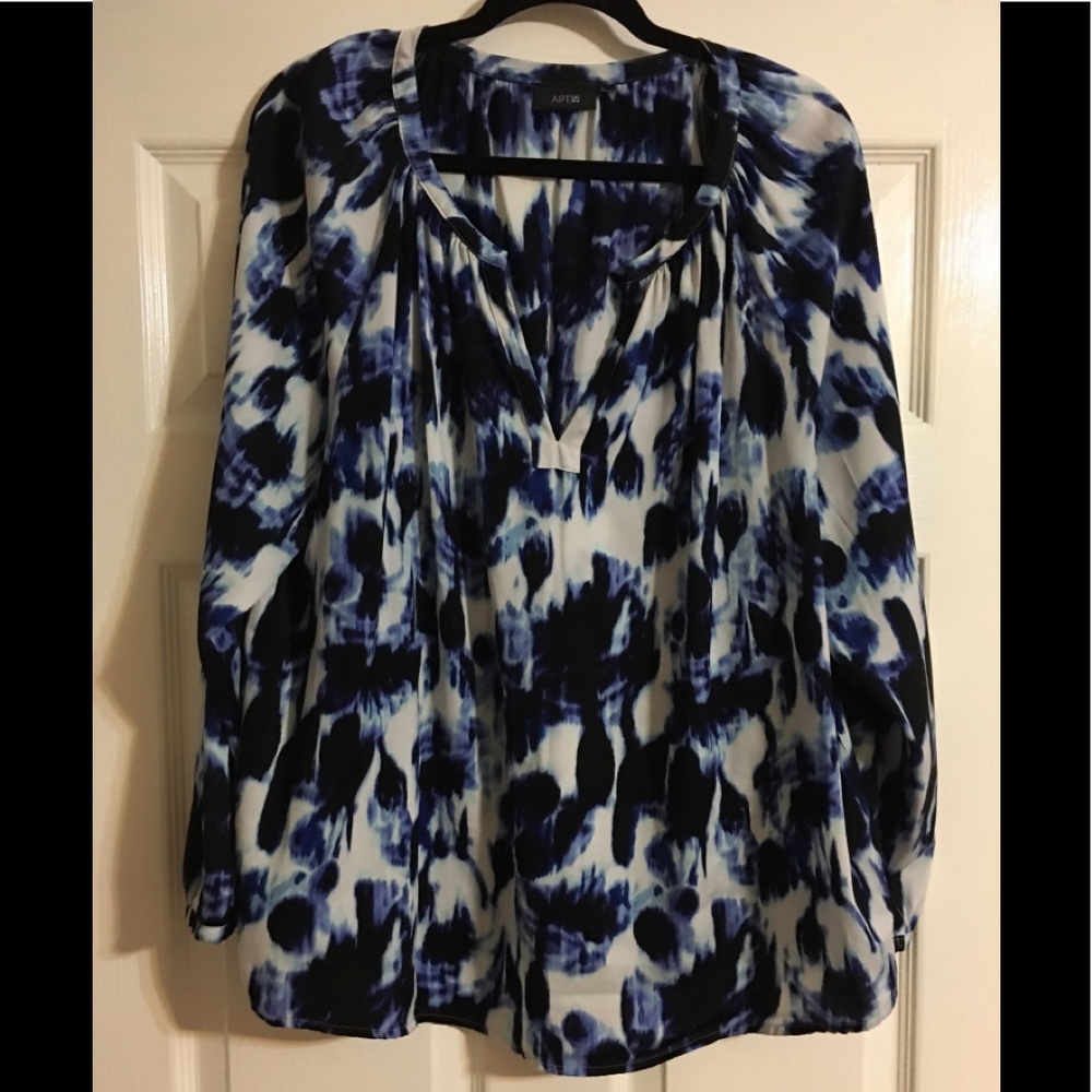 Tie dye wash look blouse